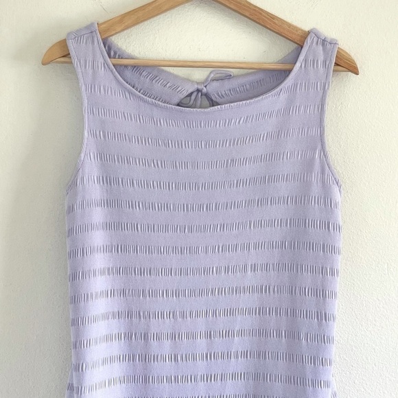 NWT Anthropologie Josephine Lavender Flounced Open Back Mini Dress Medium - Picture 7 of 16